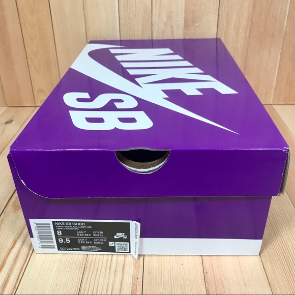 Nike SB Ishod Wair Varsity Red Black Skate Shoes - Picture 5 of 6